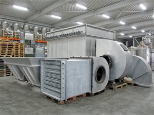 Stoffilter 25000 m3/h persluchtgereinigd
