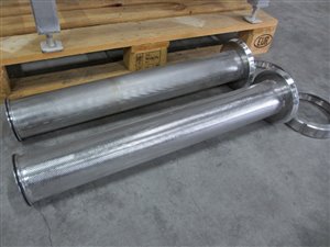 Filterset met 2x DN100 haakse buisfilter