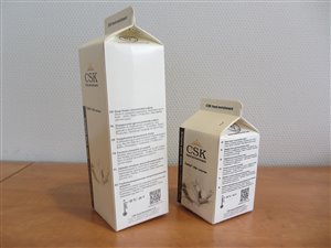 Afvullijn voor kartonnen verpakkingen (melkpakken)