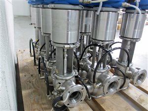 GEA Varivent kleppen manifold met dubbelwandige behuizing