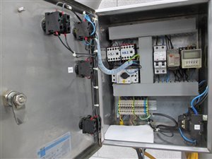 Mobiele opvoerschroef met storttrechter