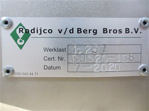 Big Bag hijstraverse - 1250 kg hijsvermogen - rvs