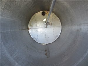 Rvs tank 8000 liter met roerwerk