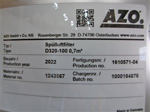 AZO silo 1200 liter met stoffilter