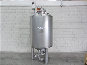 Rvs mengtank 1035 liter - geïsoleerd - weegcellen